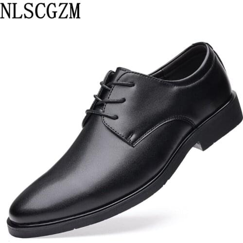 Oxford Shoes for Men Wedding Dress Leather Shoes Men Formal Office 2021 Dress Shoes Mens Fashion Business Suit Zapatos De Hombre