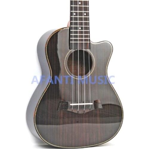 Afanti Music 23" High-quality Rosewood Top Cutaway Ukulele