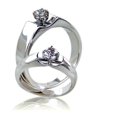 Well-being Jewelry Anniversary Rings for Engagement Couples Men&Women Rings Luxury 925 Sterling Silver Rings