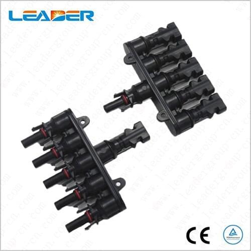 1pair/lot TUV/ IP67 Solar 5 in 1 multi branch connector wiring plug Solar PV Panel Parallel Connector TF0168