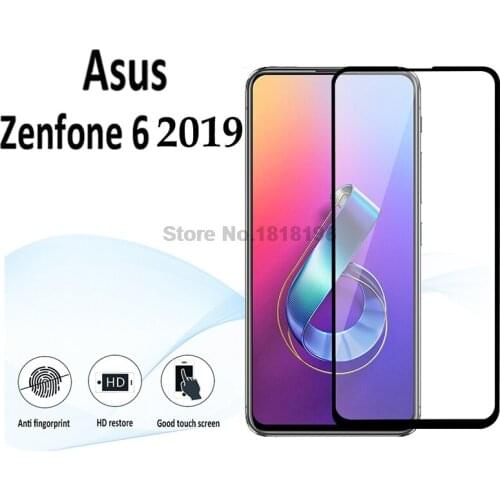 1PC 2PCS Full cover Tempered Glass for Asus ZenFone 6 2019 Screen Protector 9H on Phone Protective Glass for Asus ZS630KL Glass