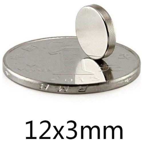 10/20/50PCS 12x3 mm Rare Earth Neodymium Magnets 12mmx3mm Super Powerful Strong Magnetic Magnets 12x3mm Round Diameter 12*3mm