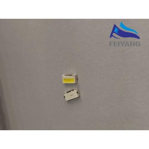 100pcs FOR repair Samsung LCD TV LED backlight Article lamp SMD LEDs Side shine 9V 7032 Cold white light emitting diode lumens