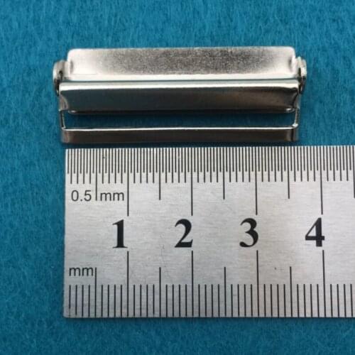 100 pcs/pack) 3.5cm (1.4'' ) metal silver Suspenders strap accessories Ribbon adjust buckle Regulate clamp TQ511