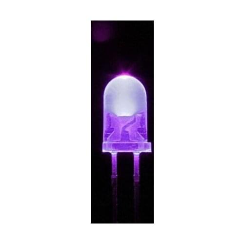 1000pcs F5 5mm Round Ultra Violet LED UV Light 390-395nm Purple Lamp diy electronics