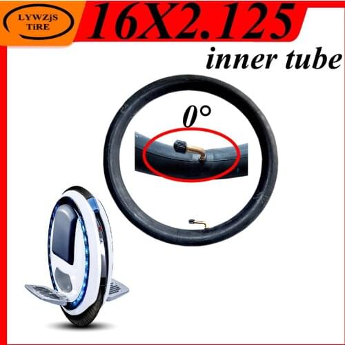 16 Inch 16x2.125 Inner Tube for Ninebot One C+ E+ P Single Wheel Balance Vehicle Self Balancing Scooter Butyl Rubber Tube Tyre