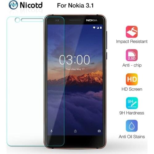 2 Pcs For Nokia 3.1 Glass Screen Protector Protective Tempered For Nokia 2.1 3 3.2 4.2 5 6 3.1 5.1 6.1 Plus X6 Tempered Glass