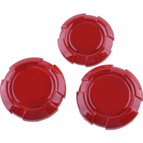 3Pcs/Set Red ABS Car Door Key Jack Socket Cover Trim Accessories Fit For Jeep Wrangler JL Gladiator JT 2018 2019 2020 2021