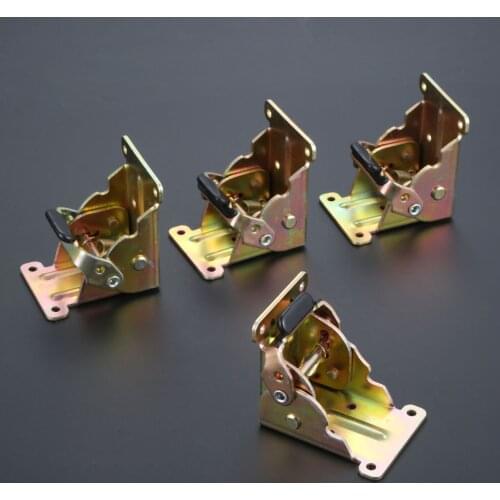 4Pcs 90 Degrees Self-locking Folding hinge dining table lift support connection Cabinet Hinges Furniture Hardware Accessories