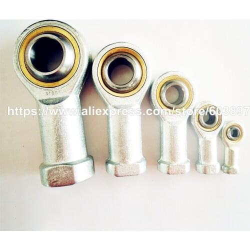 8pcs SI8T/K M8 M5 M6 M10 M12 8mm hole 5mm to 12mm metric fish eye Rod Ends bearing female thread ball joint right hand