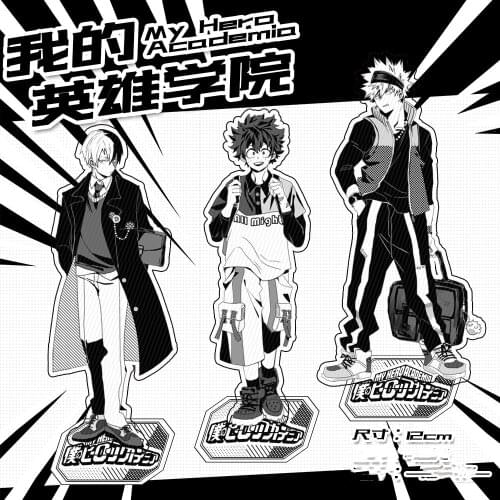 Cosmile My Hero Academia Izuku Midoriya Katsuki Bakugo Todoroki Shout Acrylic Keyring Keychain strap Creative limited cosplay