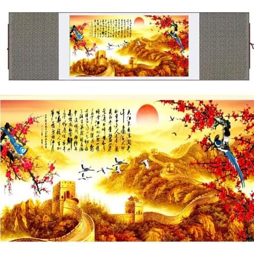 Birds and flower Painting Home Office Decoration Chinese scroll painting birds painting Ink wash painting