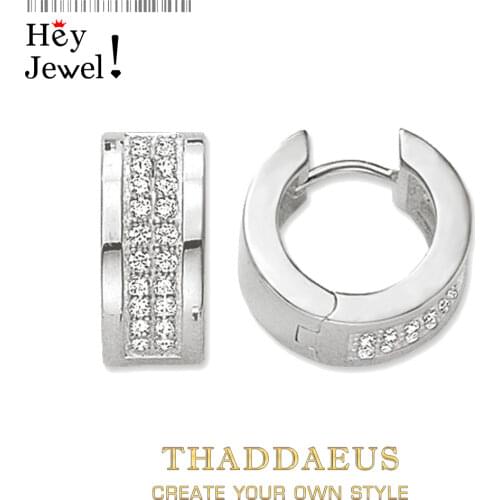 Creole Hinged Hoop Earrings Classic,Europe Style Glam Fashion Good Jewerly For Women,2017 Gift In 925 Sterling Silver