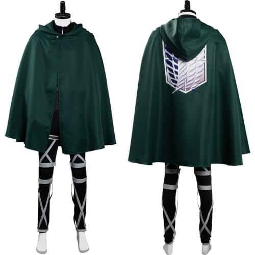 Attack on Titan Shingeki no Kyojin Scouting Legion Cosplay Costume Halloween Carnival Suit