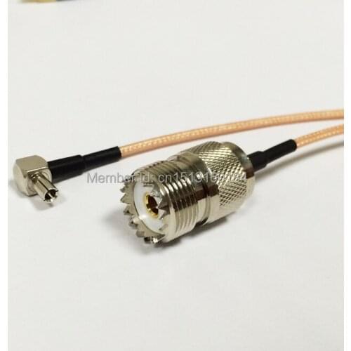 New UHF Female Jack To TS9 Male Plug Connector RG316 Cable Pigtail 15CM 6" Wireless Modem Cable Adapter