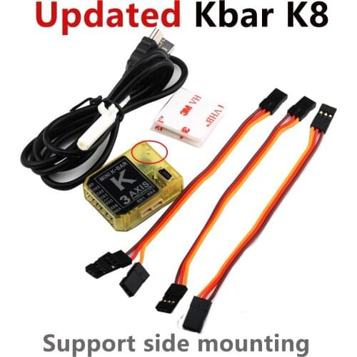 Update KBAR V2 Gyro MINI K-BAR K8 3-axis Gyroscope For Mikado VBAR ALIGN T-REX 450 500 550 600 RC Helicopter