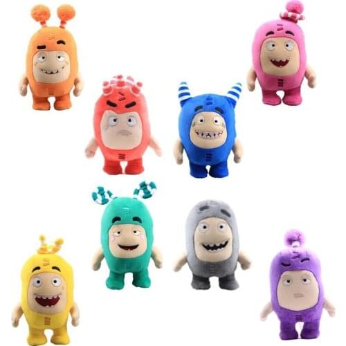Popularity anime 18cm Oddbods Fuse Bubbles Slick Jeff Bubbles Plush Stuffed Toys Cute Cartoon Anime Dolls Soft Kids