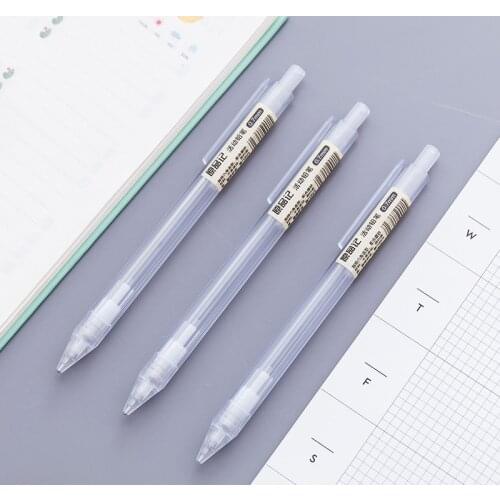 Transparent Automatic Pencil, Lovely Kawaii, Plastic Mechanical Pencil, Childrens Gift Material Supplies