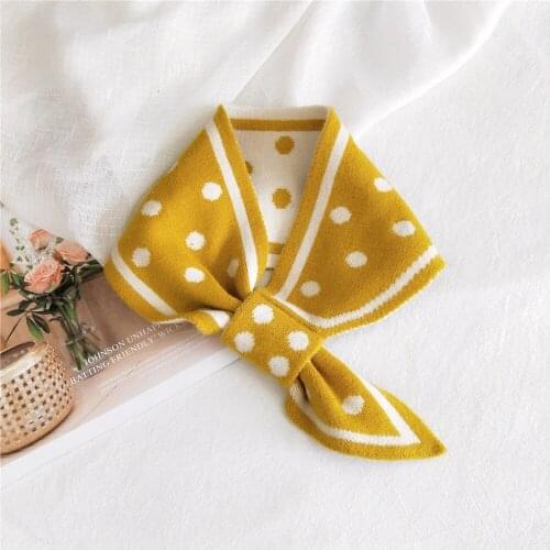 NEW Luxury Brand Female Angled Sharp Houndstooth Warm Long Narrow Small Skinny Neckerchief Knitted Winter Scarf Woman D187