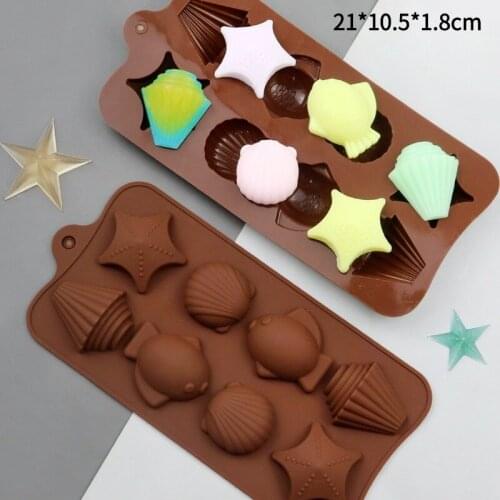 DIY various shapes creative silicone cake mold handmade soap ice tray jelly fudge chocolate silicone mold