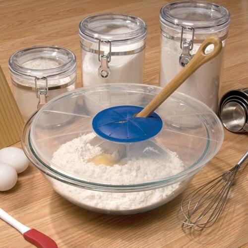 Silicone rubber waterproof bowl cover egg beating splash proof cover transparent spray proof pasta baking tool