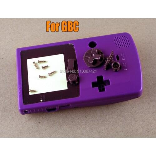 1set Replacement high quality for GBC 4 colors Full housing shell case with buttons cover case for gameboy color
