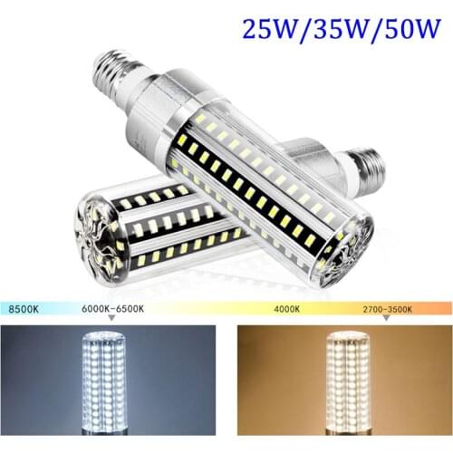 E27 LED Corn Light Indoor Warehouse Garage Lighting High Brightness Energy Saving Corn Bulb 85-265V 25/35/50W