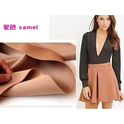 Camel Interlayer Spacer Fabric Spandex Fabric Knitted Fabric Skirt Jacket Suits outfit 60" wide Sold By The yard