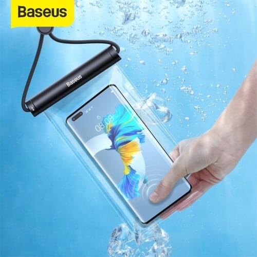 Baseus Phone Waterproof Universal Drift Diving Swimming Mobile Phone Pouch Phone Case Cover for Outdoor