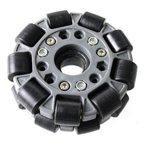 DOIT 1pcs 100mm Omni-directional Wheel 4 inch Omni wheel for Robot Competition Robocup/Robocon/DIY/Robot Study with Metal Hub