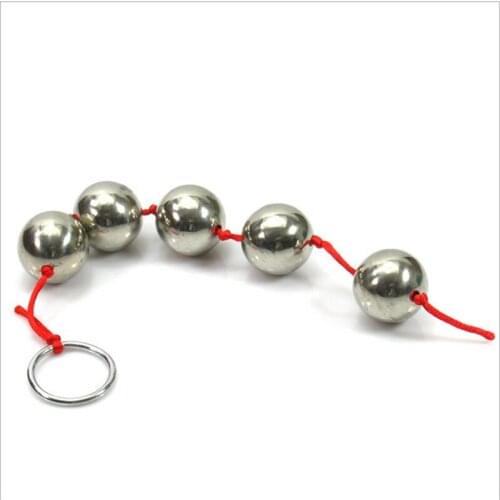 TOP quality Stainless Steel Anal dilatation G-point stimulate Metal Anal Balls anal plug butt plug anal sex toys for couple