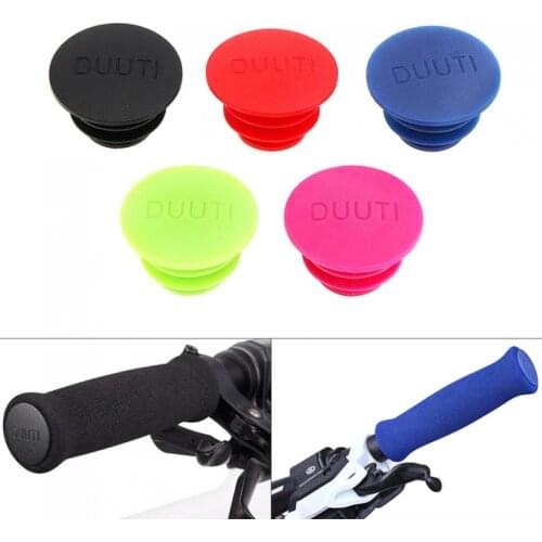 1Pair MTB Road Bike Handlebar Caps Bicycle Handlebar Plugs Plastic PE Firm Handle Grip Bar End Stoppers MTB Bike Accessory