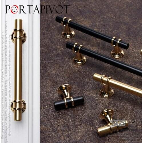 Golden Drawer Handle Aluminum Drawer Pulls Never Rust Furniture Knob Kitchen Cupboard Handles