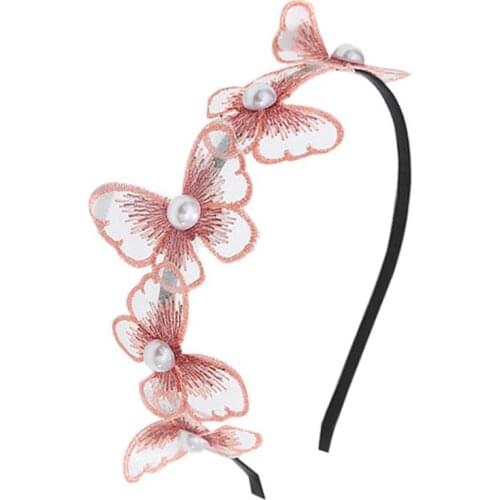1pc Elegant Women Party Headband Fashion Butterfly Decor Hair Band Hair Hoop For Women Hair Accessories Party Dress Up