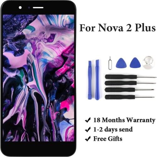 100% Test LCD For HUAWEI Nova 2 Plus P10 Selfie Display with Touch Screen Digitizer Replacement For HUAWEI Nova 2 Plus LCD