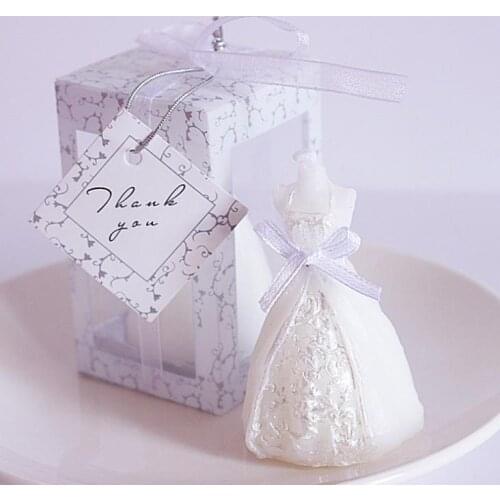 200pcs wedding dress candle favor gifts party favor wedding gifts for guest wedding souvenirs birthday gifts SN176