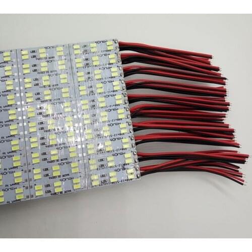 50pcs*50cm Factory Wholesale Double row DC 12V 72/84 SMD 5630 LED Hard Rigid LED Strip Bar Light brightness x bright