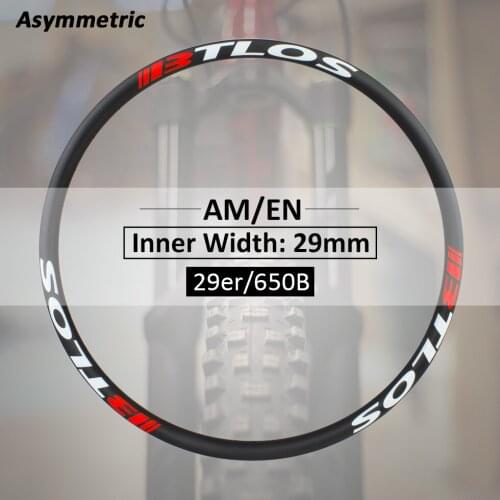 Carbon wheels Asymmetric 29mm inner width All mountain Enduro cycling carbon fiber rims - M-i29A bike wheel bicycle wheel