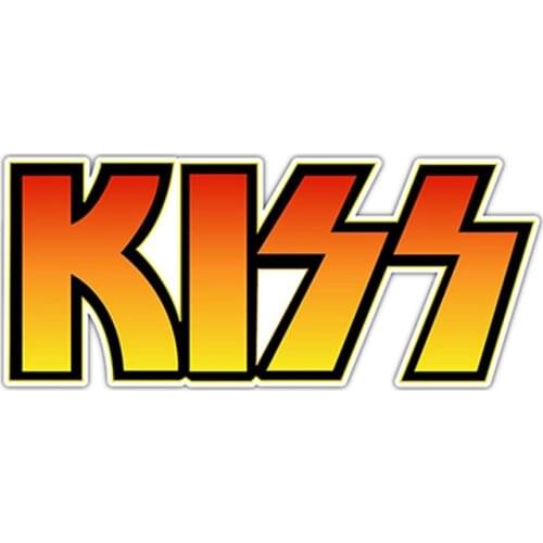 15cm*6cm KISS Car Sticker Waterproof Sunscreen Decal Laptop Truck Suitcase Motorcycle Auto Accessories Decoration PVC