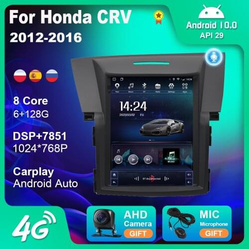 9.7 Inch for Honda CRV CR-V 2012-2016 Car Radio Autoiradio Multimedia Stereo Video Player Navigation GPS 2din Auto Radio Carplay