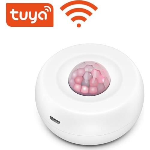 Tuya WiFi Motion PIR Sensor Detektor USB lade WIFI Bewegung Sensor Unterstützung niemand modus APP Wireless Home Security System