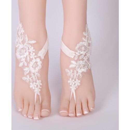 Ankle Bracelet 1 Pair Of New Fashion Lace Flower Leaf Anklet Foot Chain Foot Jewelry for Women Wedding Beach HO1513