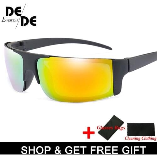 Brand Mirror Polarized Sunglasses Women Sport Driving Sun Glasses Men Rimless Fashion