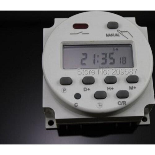 DIGITAL PROGRAMMABLE WEEKLY TIMER SWITCH 220V 16A