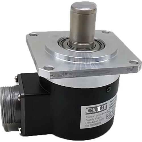 GHSF58-15G1024BML5 solid shaft square flange rotary encoder 1024ppr resolution with good price