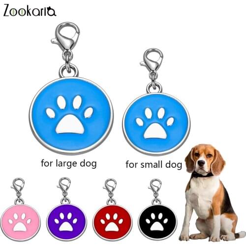 Anti-lost Custom Dog ID Tag Engraved Pet Dog Collar Accessories Personalized Cat Puppy ID Tag Stainless Steel Bone/Paw Name Tags