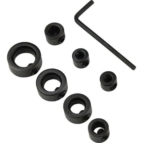 3-12mm/3-16mm Hot Sale Woodworking Drill Depth Stop Collars Ring Dowel Shaft Chuck Wrench For Woodworking Tools