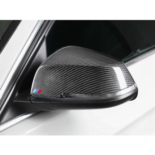 For BMW 3 Series 5 Series 1 2 3 4 Series X3 X4 X5 X7 Rearview Mirror Shell Carbon Fiber Reversing Mirror Cover Horn Modification