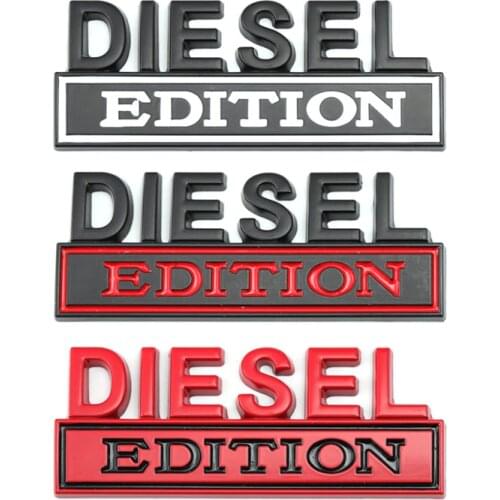 Diesel Logo Edition Emblem Badge Front Hood Grille Car Sticker for Jeep Compass Renegade Ford RS200 F150 F250 F350 Silverado RAM