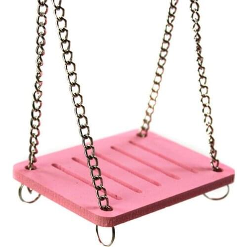 Cute Parrot Hamster Small Swing Hanging Bed Shake Suspension House Props Pet Products Toy can CSV